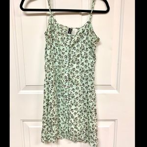 H&M Divided floral teal dress